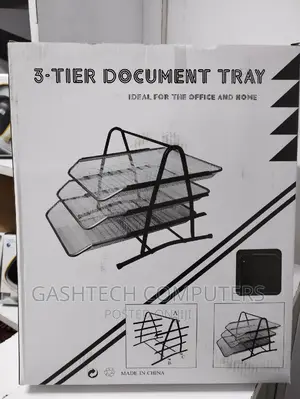 3 Tier Quality Document Tray, Mesh Mettalic