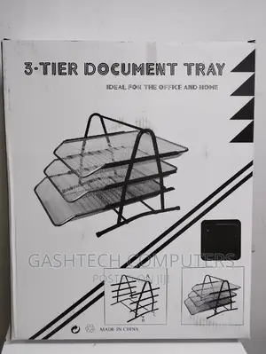 3-Tier Document Tray Metallic 3 Tier Document Tray Metallic