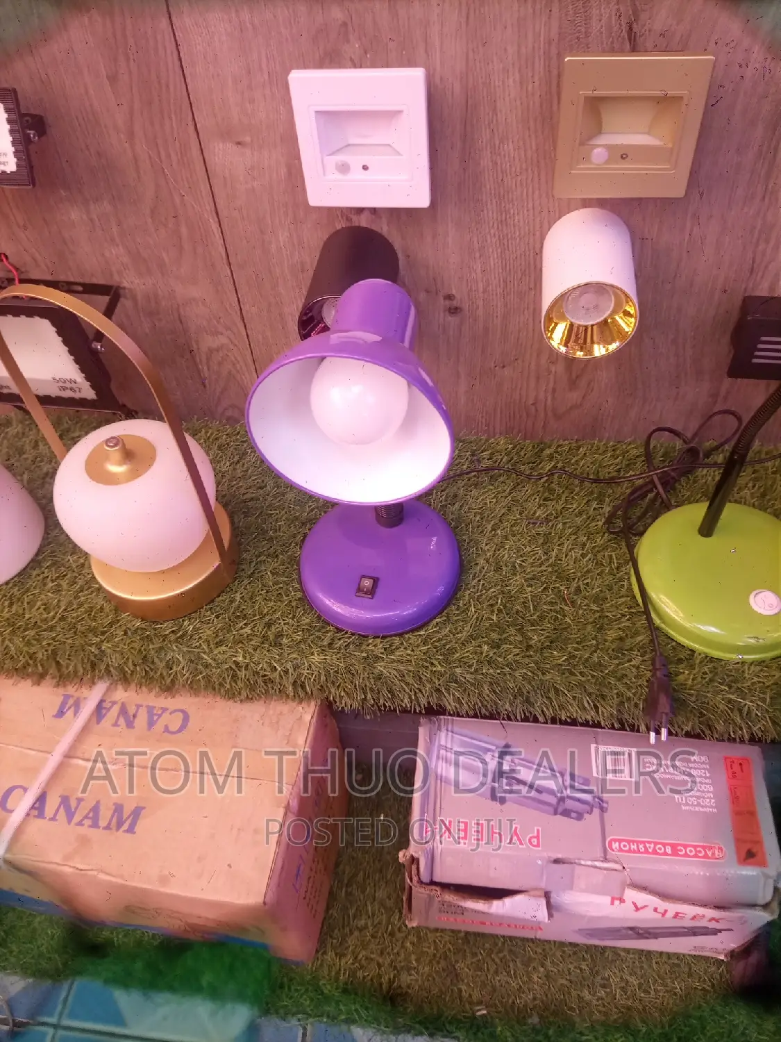 Office Lamps/ Luminous/ Purple
