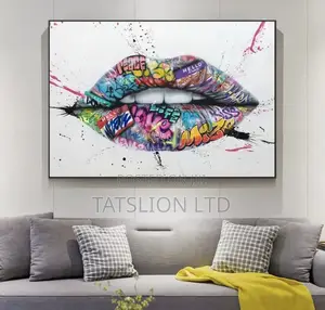 Lips Wall Art Canvas