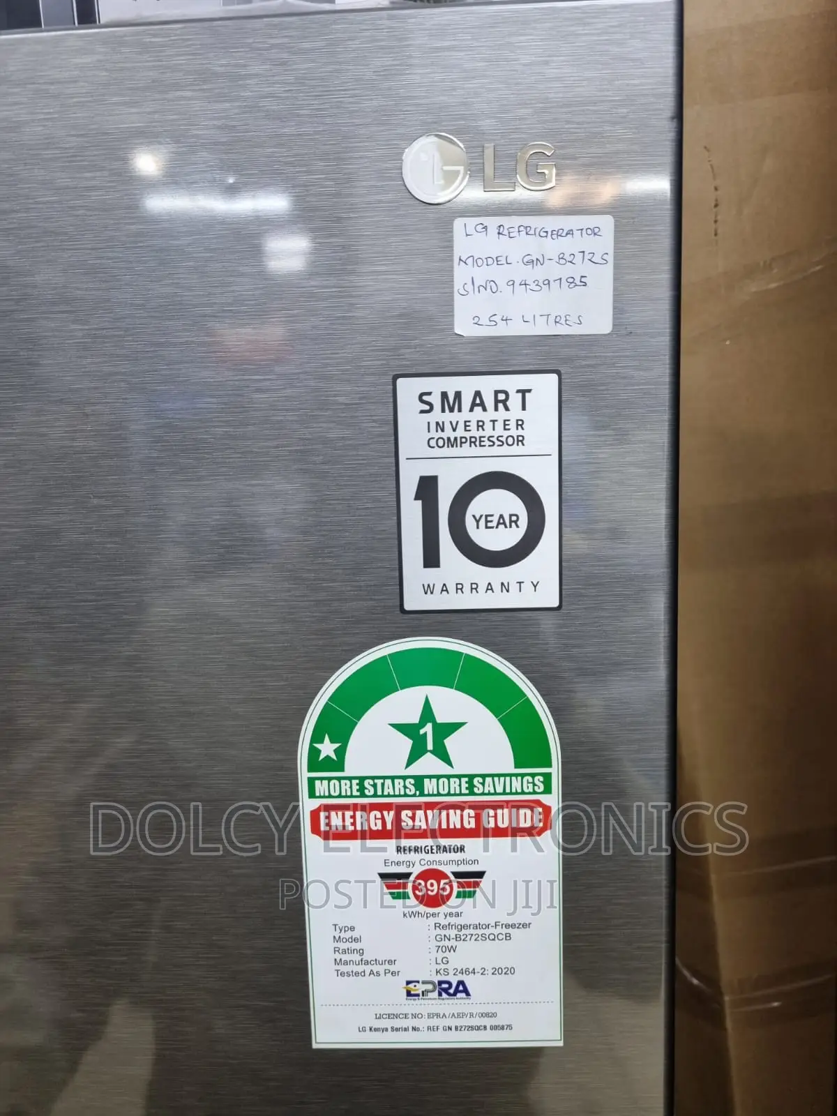 LG 254L Linear Inverter Double Door Refrigerator