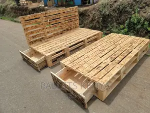 Pallet Bed- 6*6 Pallet Bed With Two Drawers.(ES#03,)