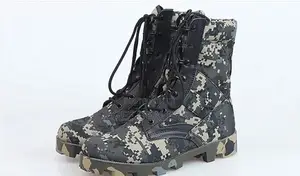 Camouflage Black Military Tactical Boots