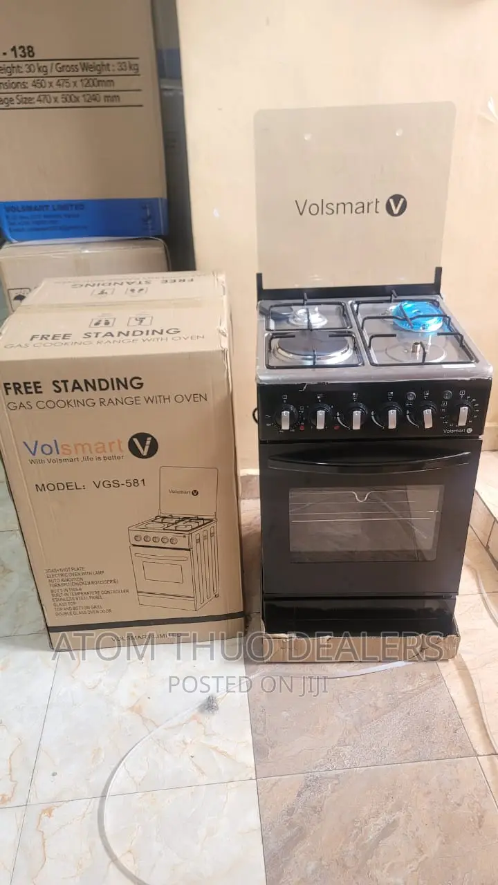 Volsmart 50*55 Standing Cooker With Electric Hot Plate
