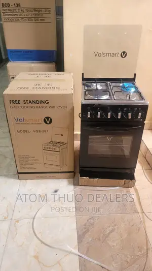 Volsmart 50*55 Standing Cooker With Electric Hot Plate