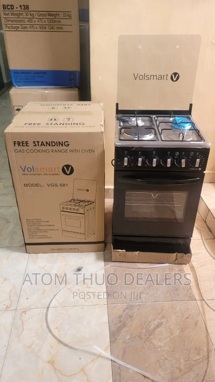 Volsmart 50*55 Standing Cooker With Electric Hot Plate