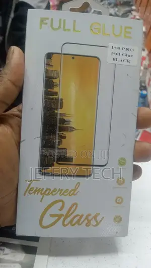 Curved Full Glue Tempered Glass for Oneplus 8 Pro - Black