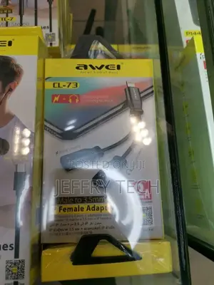 Awei CL-73 Lightning Cable to 3.5mm Headphone Jack 2 in 1 AU