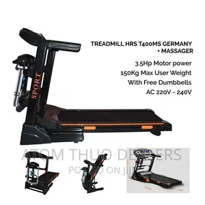 Auto Incline Treadmill With Massage Belt.