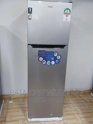 Mika Fridge, 255l, 2 Door Top Freezer No Frost (Frost Free)