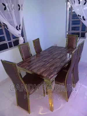 Executive 6 Seater Pure Marble Dining Set