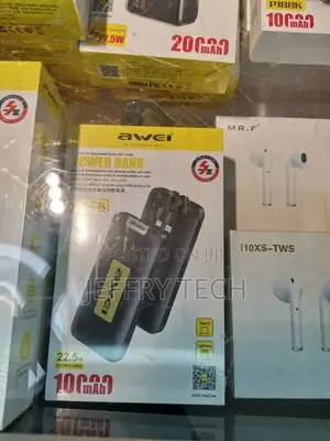 Awei P166K Mobile Power Bank 10000mah Pd20w/22.5w
