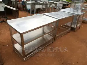 St Working Table With Shelves.