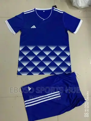 Football Uniform Adidas Blu Color