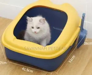 Romeow Anti-Splash Cat Litter Box - Large Size