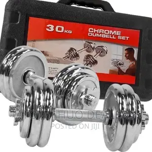 30 KGS Chrome Dumbbells With Case