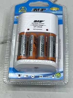 MP Multiple Power Standard Charger With 4 Aa Batteries