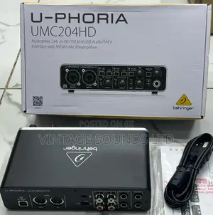 Behringer U-Phoria UMC204HD USB 2.0 Audio Interface 2x4