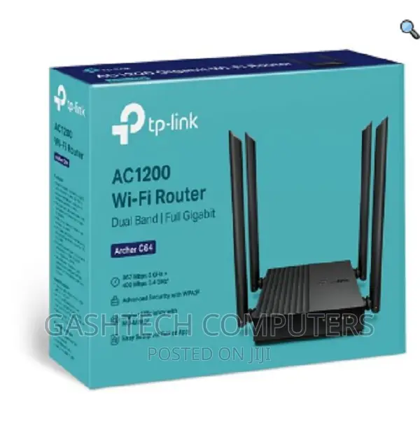 TP-Link Archer C64 Ac1200 Wireless Mu-Mimo Wifi Router^^