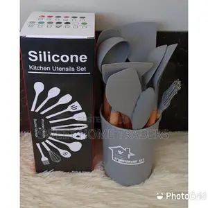 Kitchen Set 12pcs Silicone Non-Stick Cooking Spoon Set;;