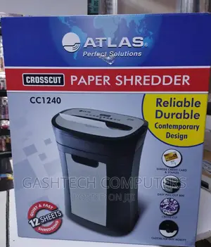 Atlas Shredder Cc1240 12sheets Cross Cut ! Cc1240 Shredder,