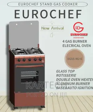 Eurochef Free Standing 4 Burner Gas Cooker