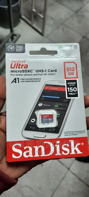 New 512GB Sandisk Ultra Micro SDXC- Card.