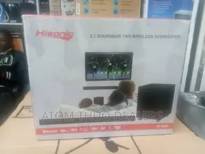 Hisonic 2.1 Sound Bar TWS Wireless Subwoofer
