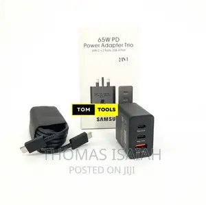 Original Samsung 65W Power Adapter Trio Super Fast Charger W