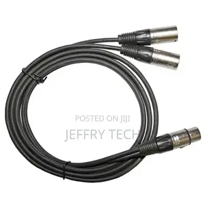 Or 3FT Super Long XLR Pin 1 FEMALE to Dual 2 MALE Y SPLITTER