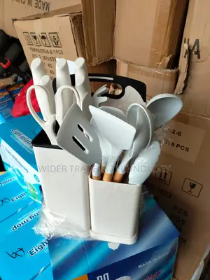 19 PCS Silicone Set Knives + Spoons