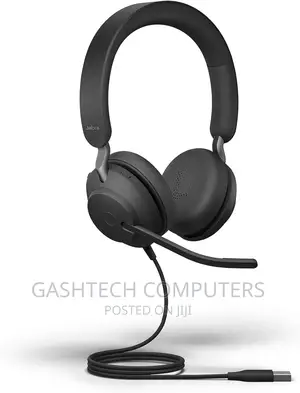 Jabra Evolve2 40 Stereo Wired on-Ear Headset Black Usb-C