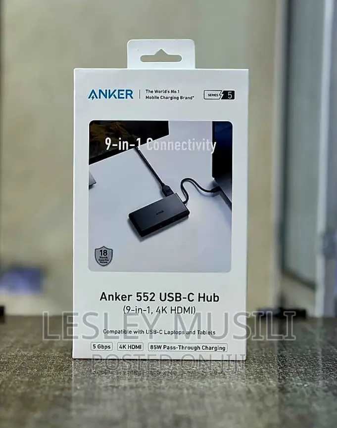 Anker 552 [USB]-[C] [Hub] (9-in-1) With 100W Power Delivery
