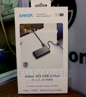 Anker 552 [USB]-[C] [Hub] (9-in-1) With 100W Power Delivery
