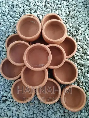 Rabbit Pellets and Water Bowls.