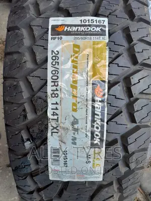 265/60r18 Hankooktires Made in Korea