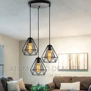Elegance Black Pendant Light With Lamp Available