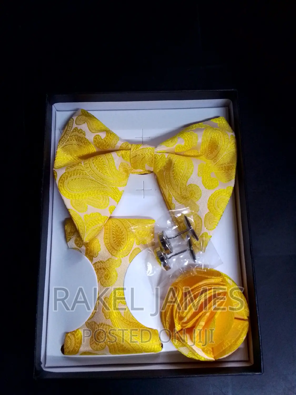 Yellow Butterfly Bowtie