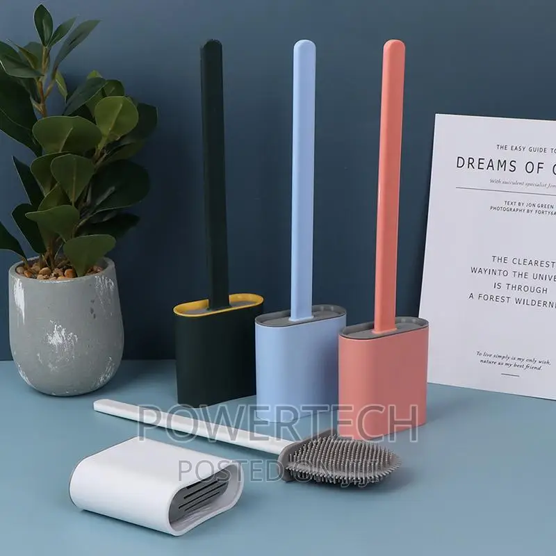 Silicone Flex Toilet Brush Cleaner""