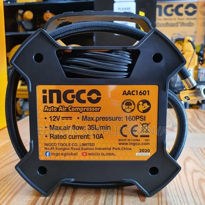 Ingco Auto Air Compressor Tire Inflator Pump Power Inflator