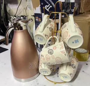Mugs and 2LTRS Flask Tea Set