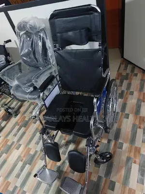 Commode Wheelchair With Recliner Back.