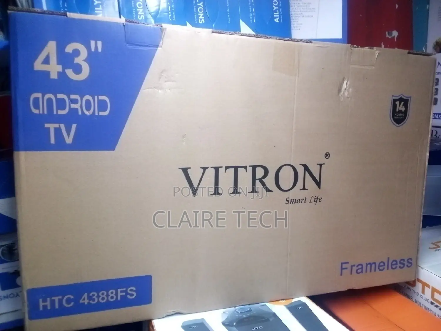 Vitron 43" Smart Tv Android Youtube Netflix Enabled