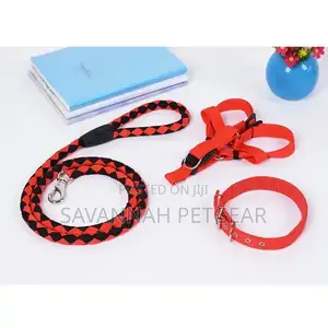 Heavy Duty Dog Harness and Leash Collar Set