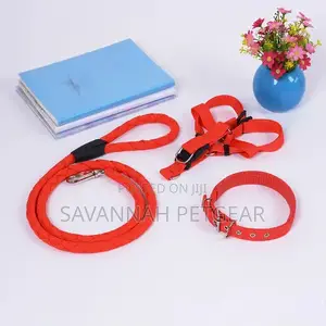 Heavy Duty Dog Harness and Leash Collar Set