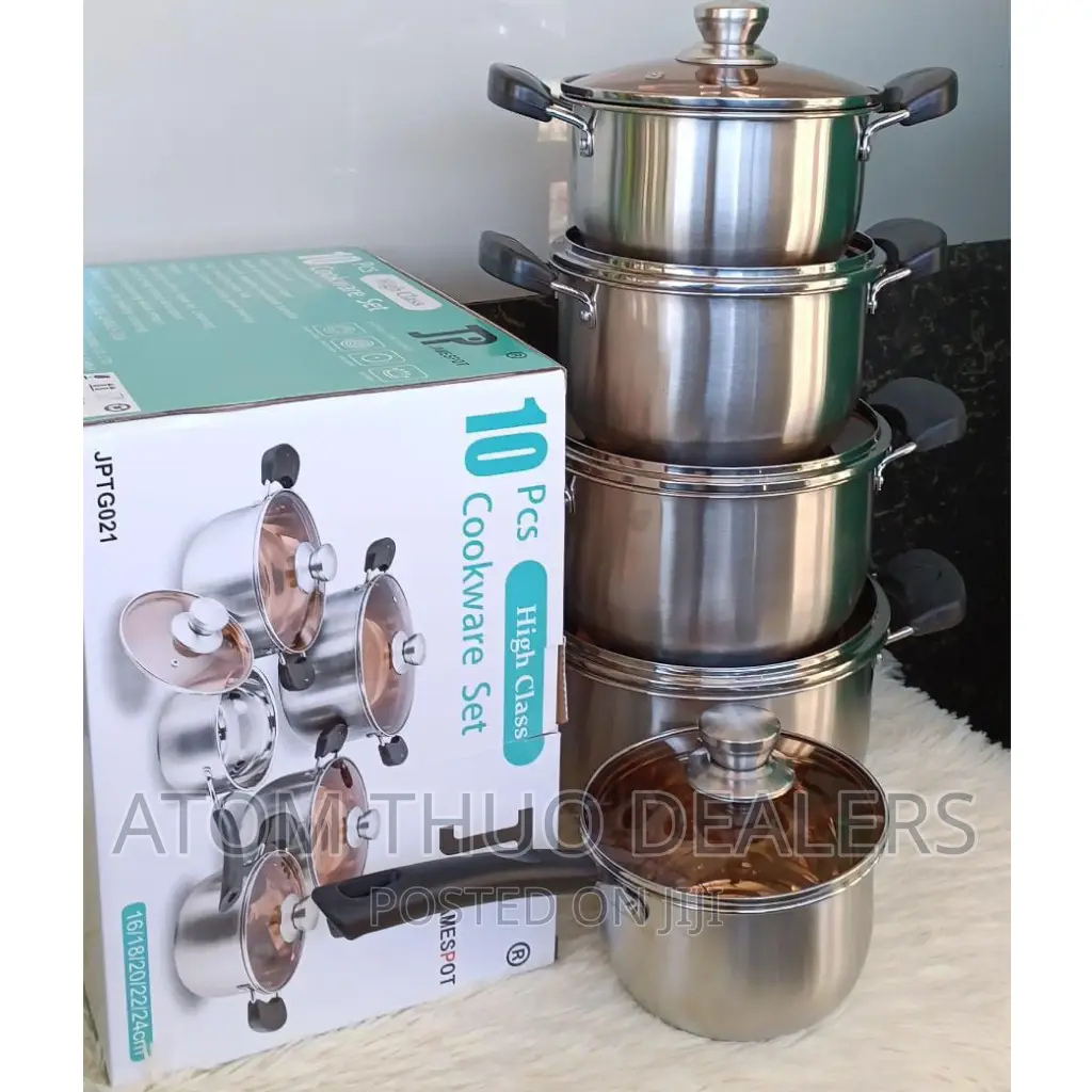 10 Pc's JP Stainless Cookware