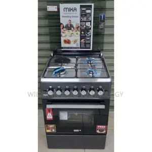 *Mika Standing Cooker 3G+1E, 60*60cm, Electric Oven, Stainle