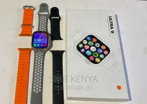 Ultra 9 Full Touch Screen Healthtracker Smart Watch 3 Straps