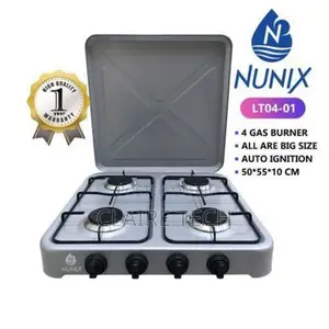 Nunix 4 Gas Burner Table Top Cooker(AUTO IGNITION)