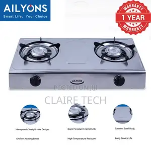 Allyons Double Burner Gas Stove